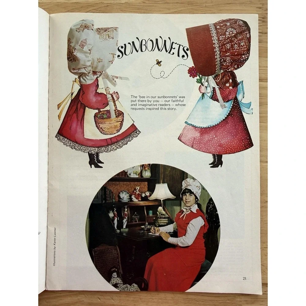 DECORATING & CRAFT IDEAS Magazine‎ May 1974 Sunbonnet Heirloom Necklace Folk Art